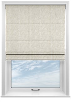 Laura Ashley Ambrose Pale, Natural - Twist&Fit Roman Blind